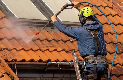 Démoussage et hydrofuge de toiture à Rouville